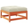 Salon de jardin 5 pcs avec coussins cire marron bois pin massif 509385509385