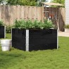 Jardinière noir 100x100 cm bois massif de pin 509386509386