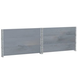 Jardinière gris 100x100 cm bois de pin massif 509387509387