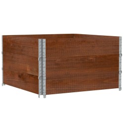 Jardinière marron 100x100 cm bois massif de pin 509388509388