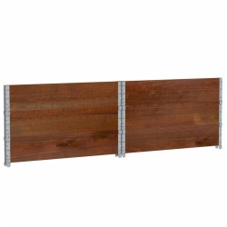 Jardinière marron 100x100 cm bois massif de pin 509388509388