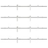 Kit fixation porte coulissante 366 cm Acier inoxydable Argenté 509389509389