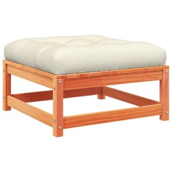 Salon de jardin 6 pcs avec coussins cire marron bois pin massif 509392509392