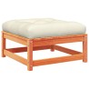Salon de jardin 6 pcs avec coussins cire marron bois pin massif 509392509392