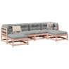 Salon de jardin 6 pcs et coussins bois massif sapin de douglas 509400509400