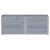 Jardinière gris 150x50 cm bois massif de pin 509403509403