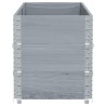 Jardinière gris 150x50 cm bois massif de pin 509403509403