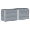 Jardinière gris 150x50 cm bois massif de pin 509403509403