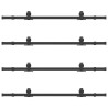 Kit de quincaillerie de porte coulissante 305 cm acier noir 509404509404