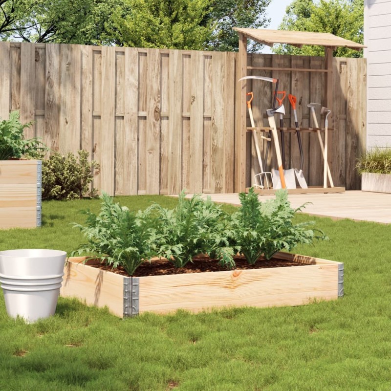Jardinière 120x80 cm bois massif de pin 509407509407