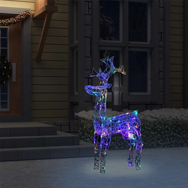 Renne de décoration de Noël 90 LED 60x16x100 cm Acrylique 509411509411