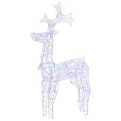 Renne de décoration de Noël 90 LED 60x16x100 cm Acrylique 509411509411