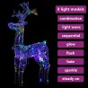 Renne de décoration de Noël 90 LED 60x16x100 cm Acrylique 509411509411