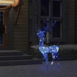 Renne de décoration de Noël Acrylique 140 LED bleues 120 cm 509412509412