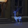 Renne de décoration de Noël Acrylique 140 LED bleues 120 cm 509412509412