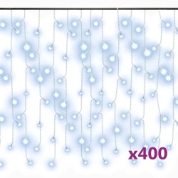 Rideau lumineux à glaçons LED 10m 400LED Blanc froid 8fonctions 509416509416