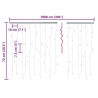 Rideau lumineux à glaçons LED 10m 400LED Blanc froid 8fonctions 509416509416