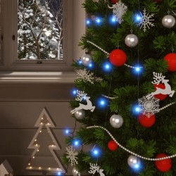 Lampes solaires 5 pcs 5x200 LED Bleu Intérieur Extérieur 509418509418