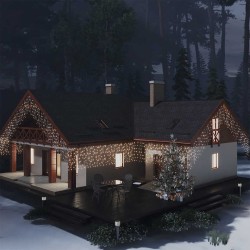Rideau lumineux à glaçons LED 10m 400LED Blanc chaud 8fonctions 509425509425