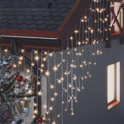 Rideau lumineux à glaçons LED 10m 400LED Blanc chaud 8fonctions 509425509425