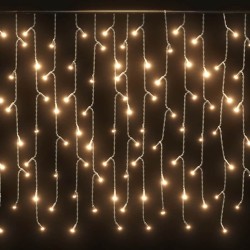 Rideau lumineux à glaçons LED 10m 400LED Blanc chaud 8fonctions 509425509425