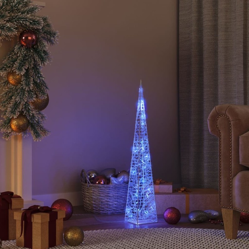 Cône lumineux décoratif à LED Acrylique Bleu 60 cm 509428509428