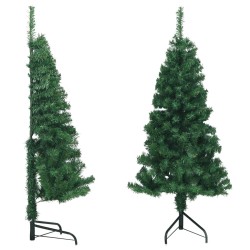 Sapin de Noël artificiel d'angle Vert 120 cm PVC 509430509430
