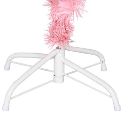 Sapin de Noël artificiel avec support rose 120 cm PVC 509431509431