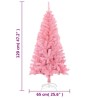 Sapin de Noël artificiel avec support rose 120 cm PVC 509431509431