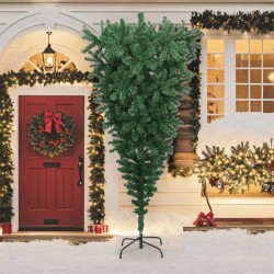 Sapin de Noël artificiel renversé avec support Vert 240 cm 509432509432