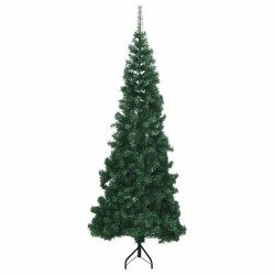 Sapin de Noël artificiel d'angle Vert 210 cm PVC 509435509435