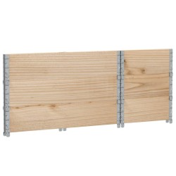 Colliers de palette 3 pcs 100x50 cm bois de pin solide 509443509443