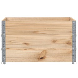 Colliers de palette 3 pcs 100x100 cm bois de pin solide 509452509452