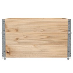 Colliers de palette 3 pcs 100x100 cm bois de pin solide 509452509452