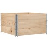 Colliers de palette 3 pcs 100x100 cm bois de pin solide 509452509452
