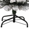 Sapin de Noël artificiel mince flocon de neige vert 120 cm PVC 509455509455