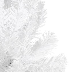 Sapin de Noël étroit Blanc 210 cm 509457509457