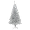 Sapin de Noël artificiel avec support argenté 120 cm PET 509458509458