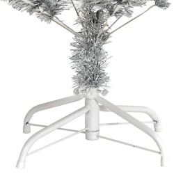 Sapin de Noël artificiel avec support argenté 120 cm PET 509458509458