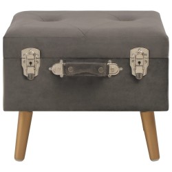 Tabouret de rangement 40 cm Gris Velours 509461509461