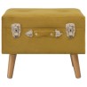 Tabouret de rangement 40 cm Jaune moutarde Velours 509464509464