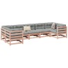 Salon de jardin 7 pcs bois massif sapin de douglas 509469509469