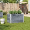 Jardinière gris 100x50 cm bois massif de pin 509471509471