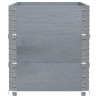 Jardinière gris 100x50 cm bois massif de pin 509471509471