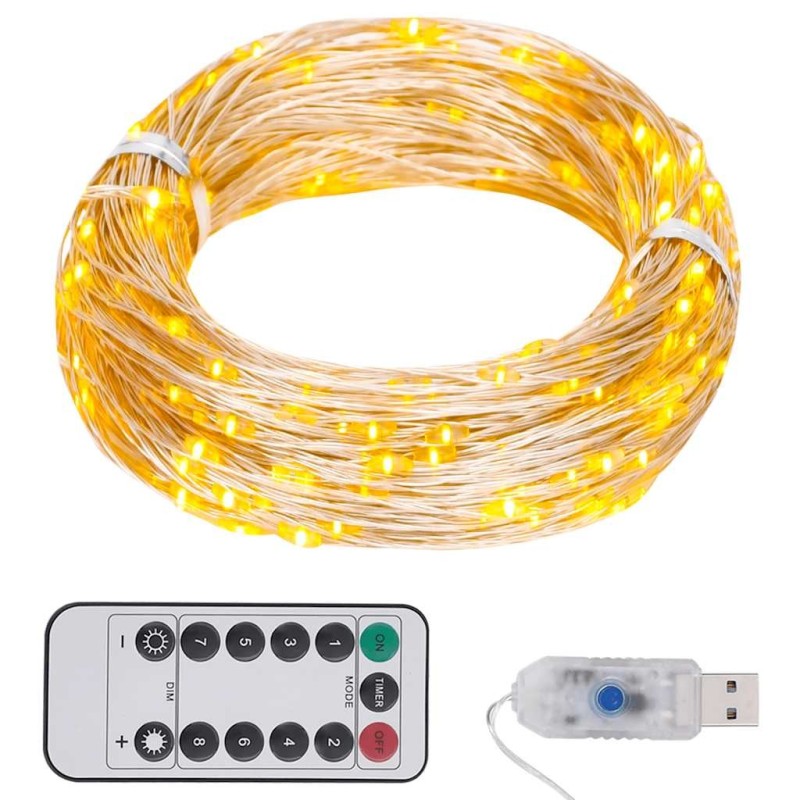 Guirlande LED avec 150 LED Blanc chaud 15 m 509489509489