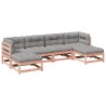 Salon de jardin 6 pcs et coussins bois massif sapin de douglas 509491509491