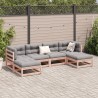 Salon de jardin 6 pcs et coussins bois massif sapin de douglas 509491509491