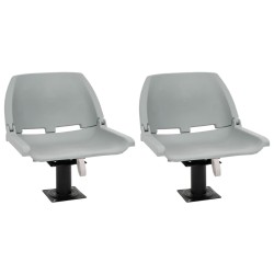 Sièges de bateau lot de 2 avec piédestal pivotant à 360° 509509509509