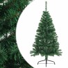 Sapin de Noël artificiel moitié avec support vert 150 cm PVC 509574509574