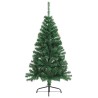 Sapin de Noël artificiel moitié avec support vert 150 cm PVC 509574509574